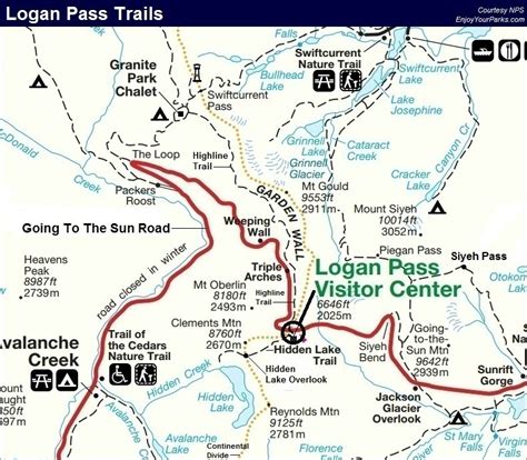 Glacier National Park Road Map - Maping Resources