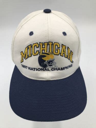 Michigan 1997 National Champions Football Vintage Str… - Gem