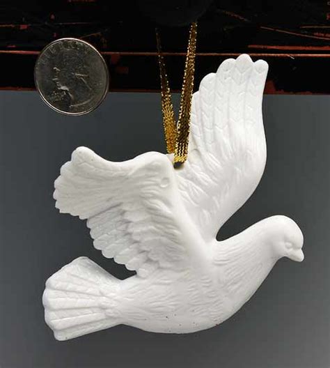 Set of 3 Dove Ornaments - Sales - Factory Direct Craft