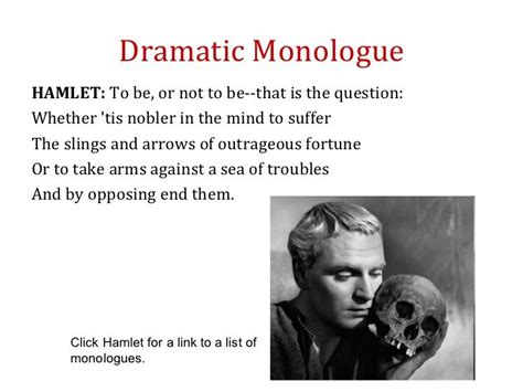 Dramatic Monologue Example | Dramatic monologues, Monologues, Writing poetry