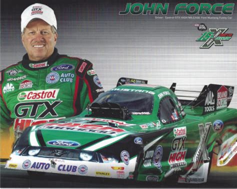 2012 JOHN FORCE "CASTROL GTX" FUNNY CAR NHRA HANDOUT / POSTCARD | eBay