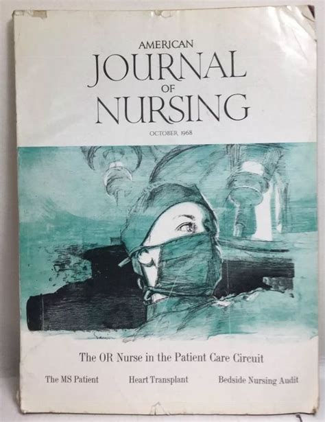 Vintage American Journal of Nursing Magazine October 1968. Dated OCTOBER 1968. Good condition ...