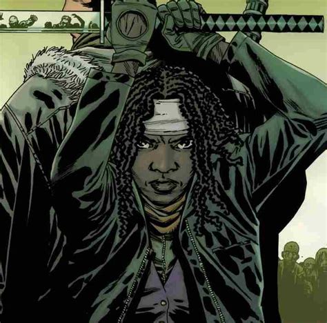 She's Fantastic: The Walking Dead's MICHONNE (Comic Style v2)!