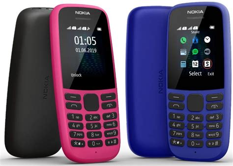 Nokia 105 (2019) feature phone with Dual SIM launched in India @ Rs ...