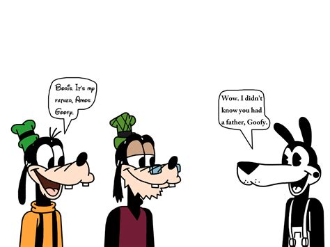 Goofy introduces his father to Boris by MarcosPower1996 on DeviantArt