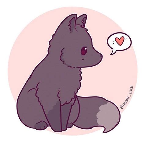 Cute Wolf Drawings, Cute Animal Drawings Kawaii, Cute Little Drawings, Kawaii Art, Easy Drawings ...