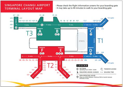 Changi Airport Terminal Map