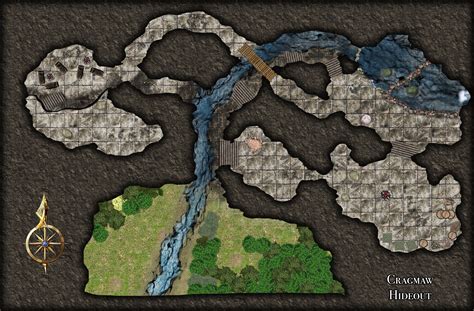 [DND 5e] Starter Set - Cragmaw Hideout (player version) | Fantasy map ...