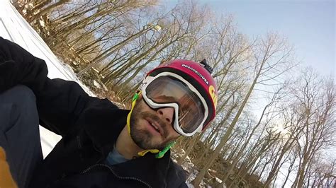 Second Terrain park run at Ski Roundtop, PA - YouTube