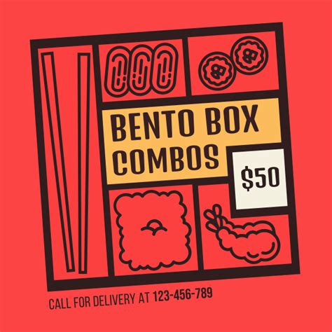 Bento Box Combo Instagram post | BrandCrowd Instagram post Maker