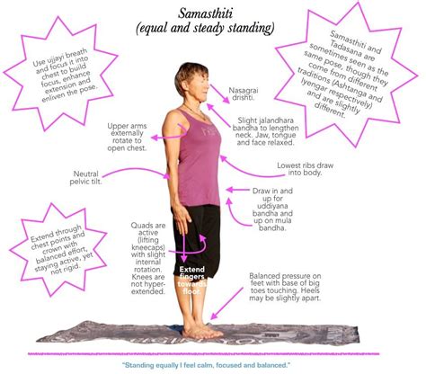 Asana tip sheet #30 - Samasthiti - Blissful Yogini | Yoga poses advanced, Asana, Advanced yoga