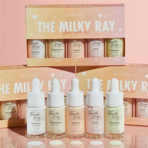 The Milky Ray Set by Fourth Ray Beauty | Fourth ray beauty, Moisturizer, Papaya oil