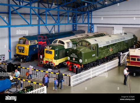 Locomotives at the National Railway Museum in York Stock Photo - Alamy