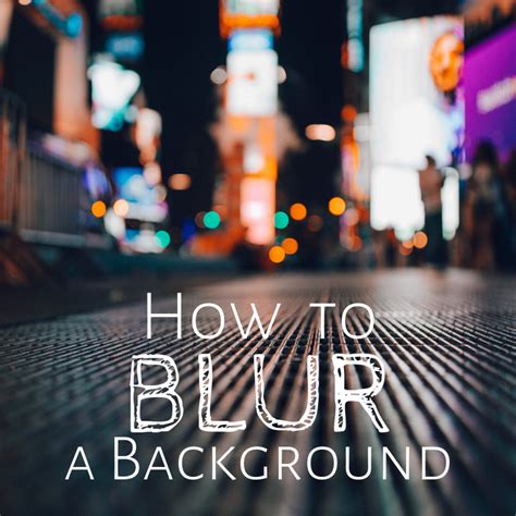 How to Take a Photo With a Blurred Background - FeltMagnet