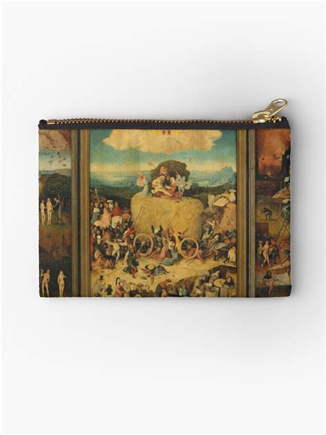 "The Haywain Triptych (1500–1502) Hieronymus Bosch" Studio Pouches by themasters | Redbubble