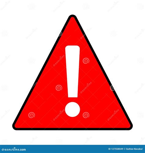 Attention Caution Sign Exclamatory Mark Vector Isolated Danger Warning Icon | CartoonDealer.com ...