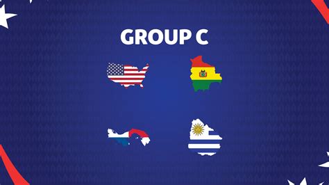 Group C Flag Map American Football USA 2024 Abstract Design Logo Symbol ...