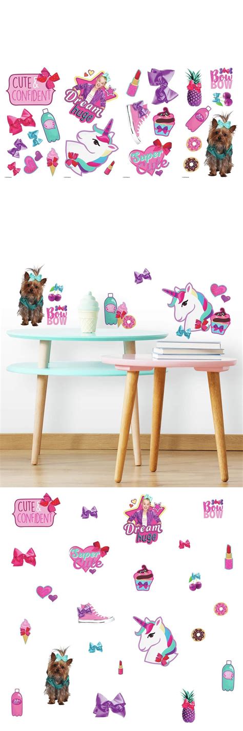 Bedroom Playroom and Dorm D cor 115970: Jojo Siwa Cute Confident Wall Decals Bow Bow Dance Room ...