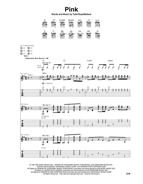 Pink by Aerosmith - Guitar Tab - Guitar Instructor