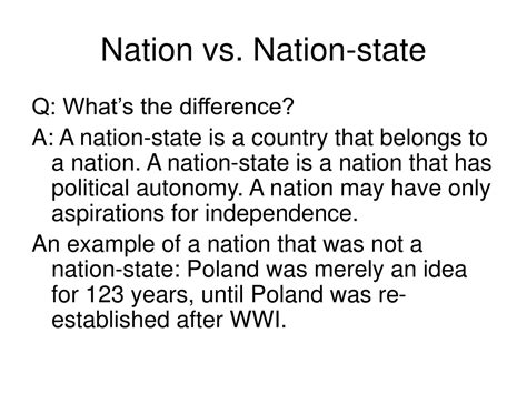 PPT - Nation Vs. Nation-State PowerPoint Presentation, free download ...