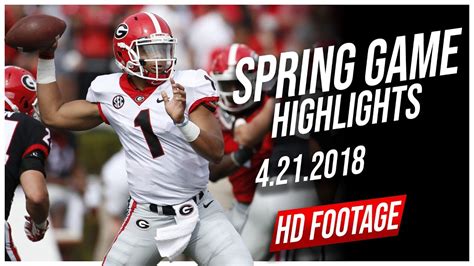 Justin Fields Georgia Spring Game Full Highlights || 4.21.2018 - YouTube