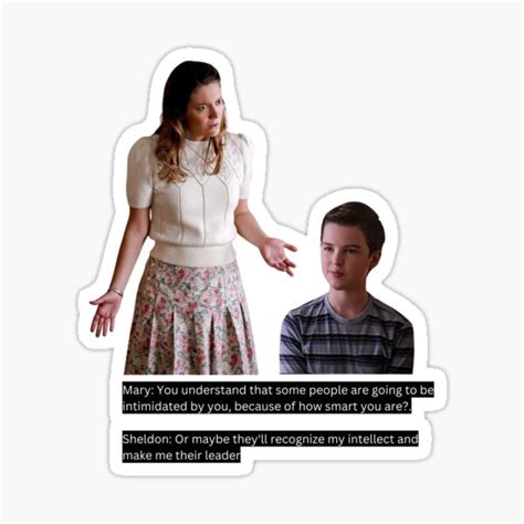 "Young Sheldon quotes" Sticker for Sale by navyaaa | Redbubble