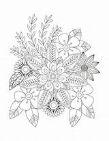 Flowers Adult Coloring Pages  Page 3 Of 9 Happy Color® Art sketch template
