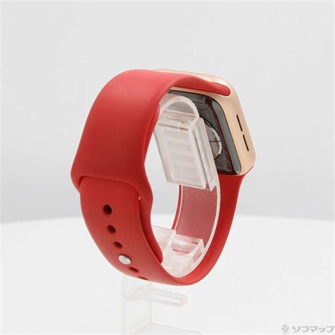 【中古】セール対象品 Apple Watch Series 5 GPS 40mm ゴールドアルミニウムケース レッドスポーツバンド ...