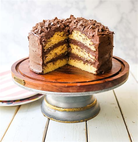 Yellow Birthday Cake with Milk Chocolate Frosting – Modern Honey