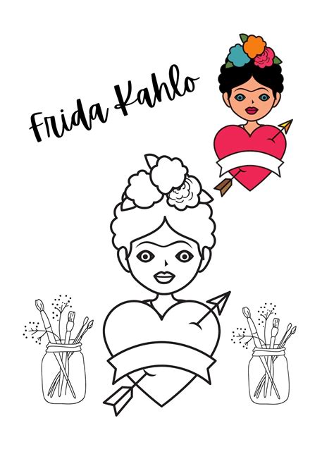 Frida Kahlo coloring pages activities | Made By Teachers