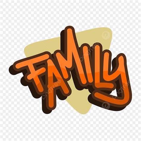 Word Families Clipart Transparent PNG Hd, Family Word Art, Vector, Logo ...