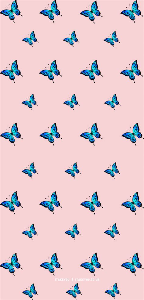 Butterfly wallpaper aesthetic | Blue butterfly wallpaper background designs