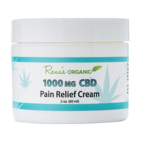 CBD 1000 MG. Pain Relief Cream - Rena's Organic