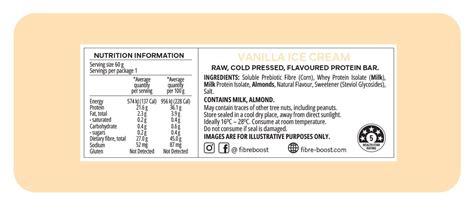 Vanilla Ice Cream 12 Bars – FIBRE BOOST PTY LTD