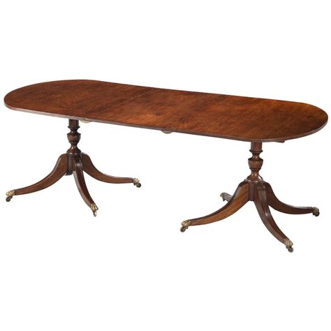 George III Style Mahogany Dining Room Table at 1stDibs