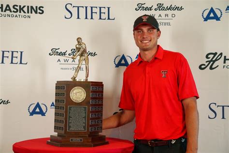 TEXAS TECH SENIOR LUDVIG ABERG WINS THE 2023 FRED HASKINS AWARD PRESENTED BY STIFEL - The Golf Wire