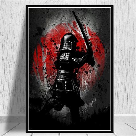 Samurai Canvas Poster Wall Art Print Wall decor Canvas | Etsy