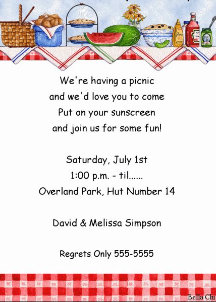 Company Picnic Invitations