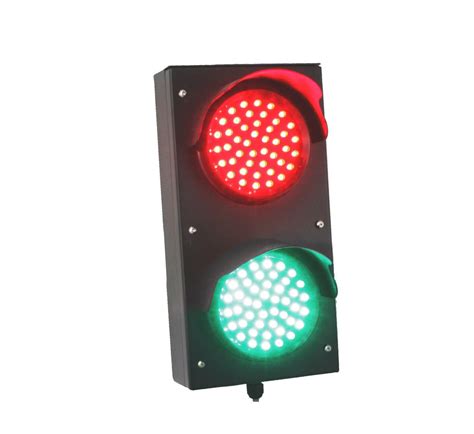 Signaworks Industrial LED Traffic Stop Light 4 inch Diameter Lens, 2 Color Red/Green 90-260VAC ...