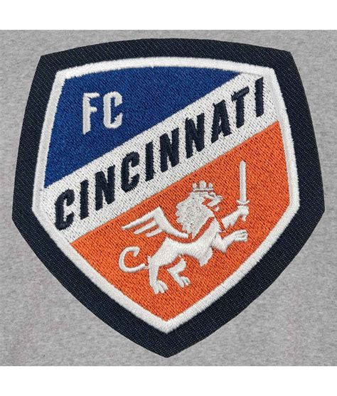 FC Cincinnati Gray and Blue Varsity Jacket