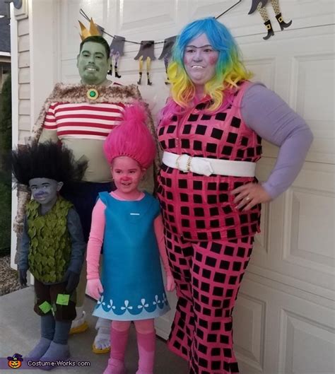 Trolls & Bergens Family Costume