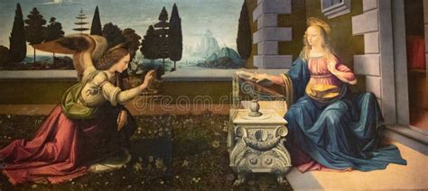 The Annunciation By Leonardo Da Vinci