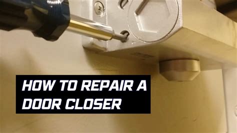 How to repair a commercial door closer - YouTube