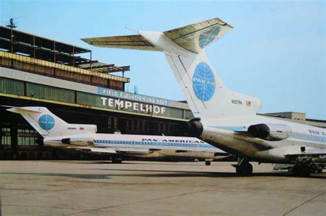 Pan Am 727s Berlin Tempelhof Postcard N357PA N355PA : Berlin Tempelhof Airport : Free Download ...