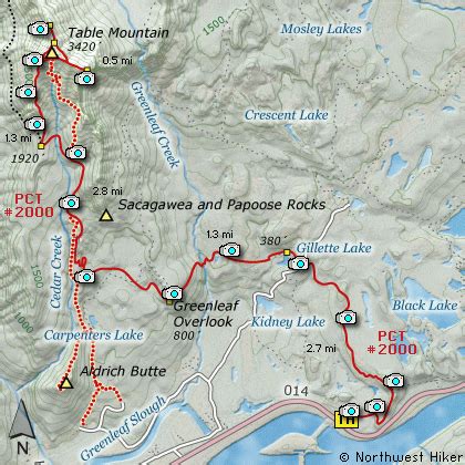 Table Mountain Maps Hiking Trails - The Ozarks Map