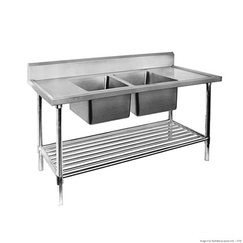 Stainless Steel DSB7 Double Sink Bench