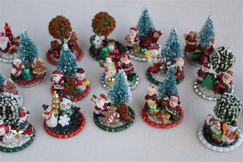 Christmas Miniature Figurine Scenes - Etsy in 2022 | Vintage christmas ...