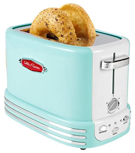 Aqua Blue Nostalgia Bagel Toaster | Everything Turquoise