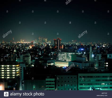 Tokyo skyline at night Stock Photo - Alamy