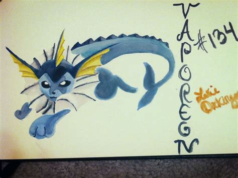 Vaporeon #134 - watercolor | My arts, Watercolor, Art